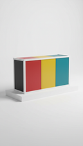Console monolithe finition miroir