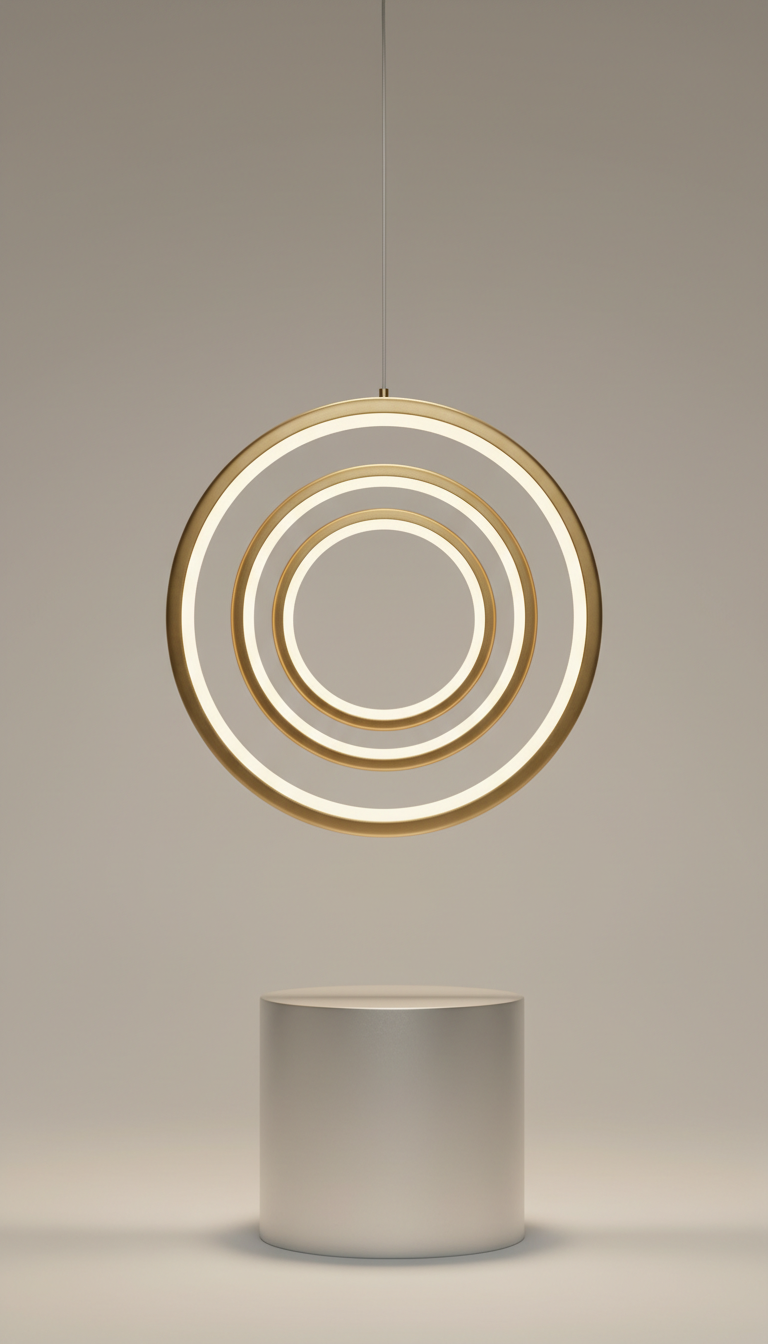 Suspension Eclipse Halo à anneau lumineux
