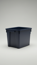 Bac de rangement bleu nuit en plastique