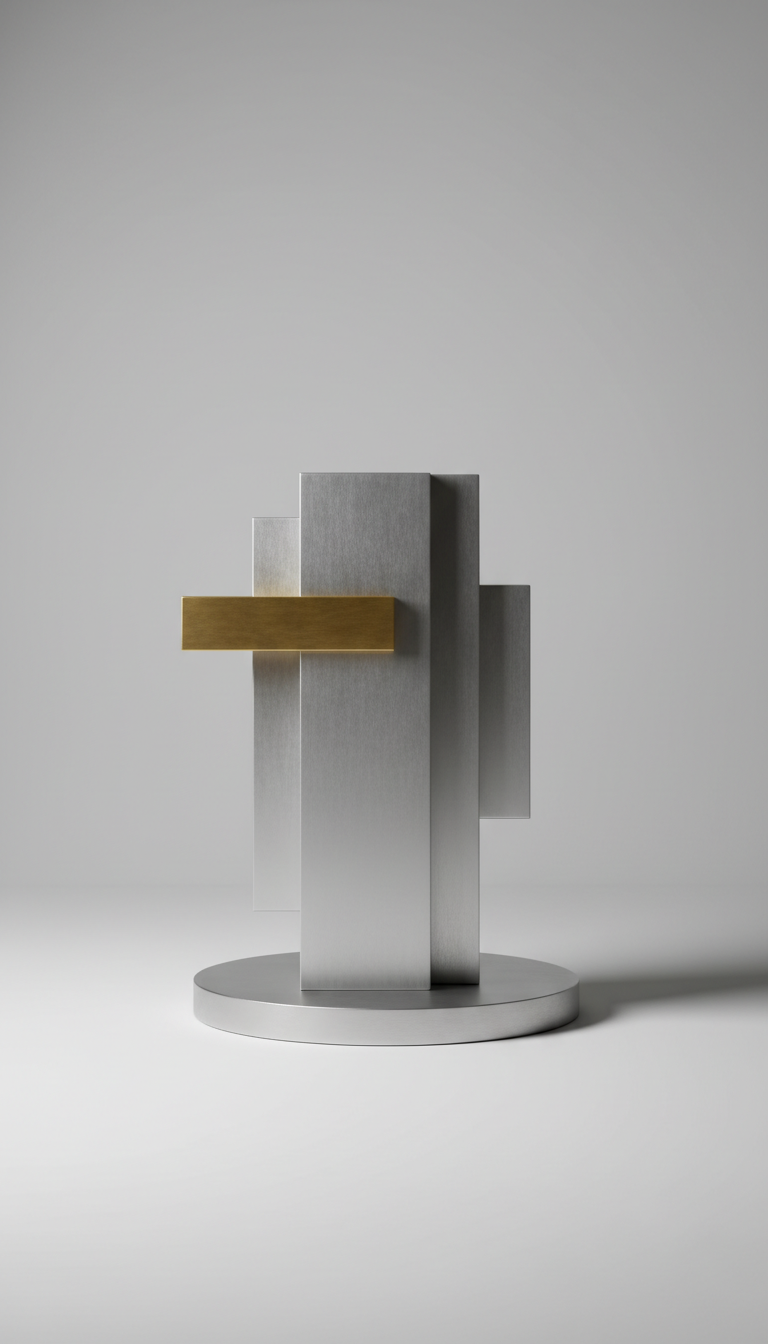 Table d’appoint Luna Monolith en verre fumé