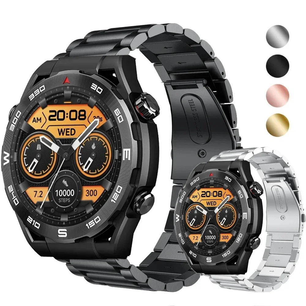 Pulseira de Aço Inoxidável 20mm / 22mm para Haylou Watch R8 e Smartwatches