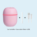 Mini humidificateur portable USB avec lumière ambiante LED, humidificateur pour voiture et maison, diffuseur d'huiles essentielles avec sortie USB 5V