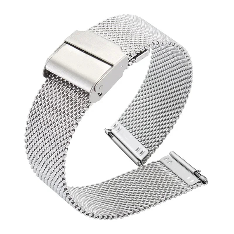 Pulseira de Aço Inoxidável 20mm / 22mm para Haylou Watch R8 e Smartwatches