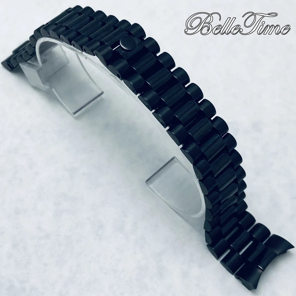 Pulseira de Aço Inoxidável 20mm com Fecho Glide Lock – Estilo Oyster e Jubilee