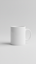 Mug blanc en céramique épaisse
