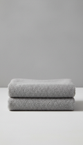 Serviette coton gris brume